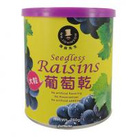 [富強森-強森先生] 特大葡萄乾(無籽) ( 280公克-大罐 )*1罐/原價120~買十罐送一罐,買20罐送4罐-體積太大限宅配配送~嚴選智利特大無籽葡萄乾,果粒超大口感香甜,保留原始風味~保存一年*